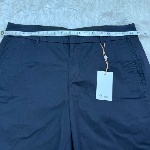 Quince Organic Stretch Cotton Chino Bermuda Short Black Size 12 NWT - Picture 9 of 16